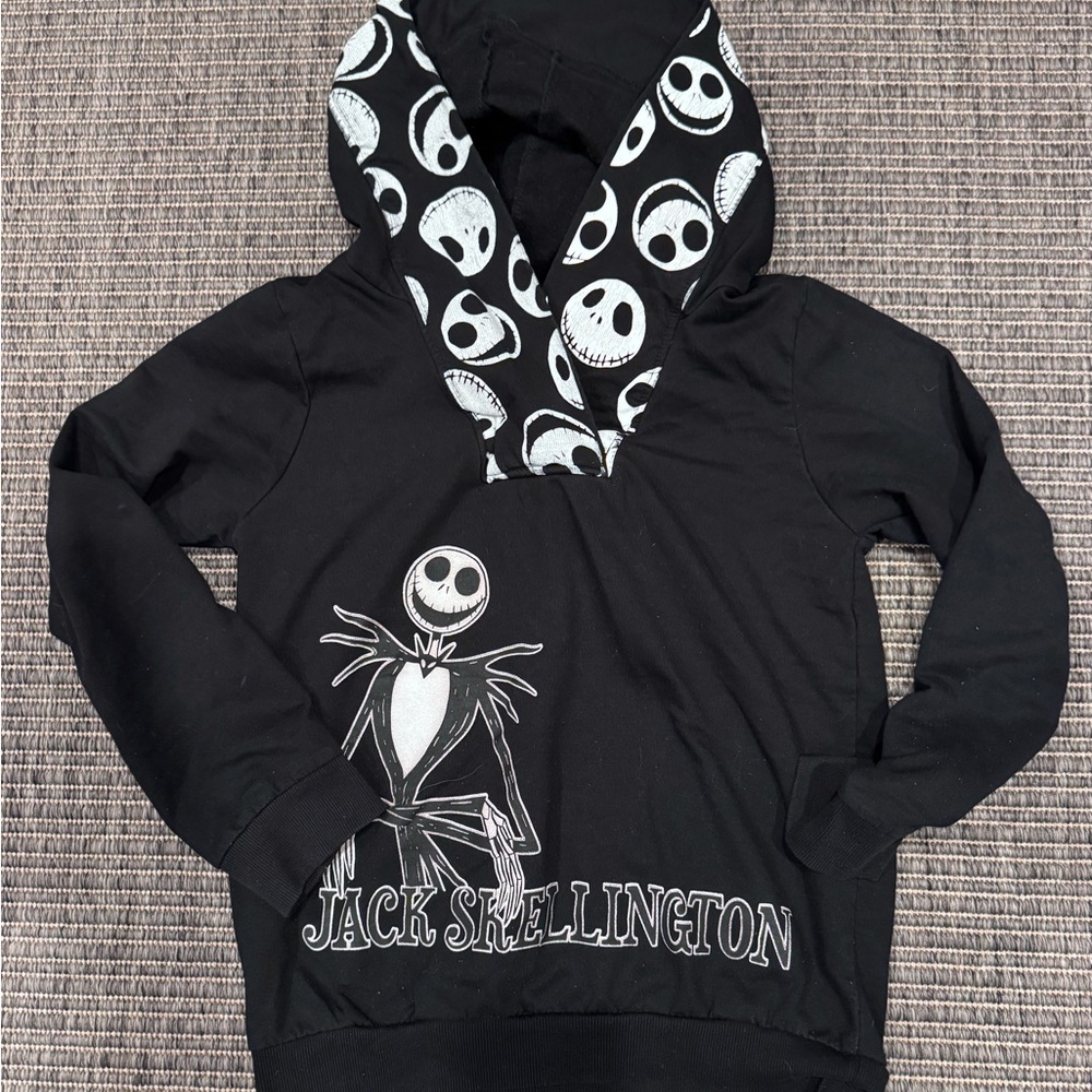 Disney Black Nightmare Before Christmas Jack Skellington Hoodie